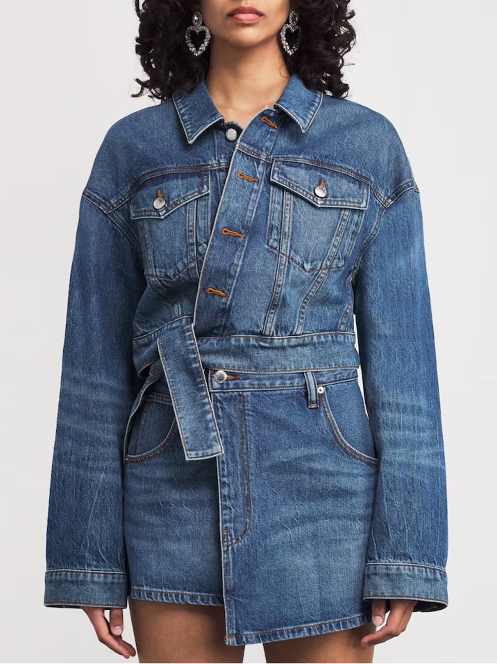 NWT Alexander Wang wrapped denim jacket size small